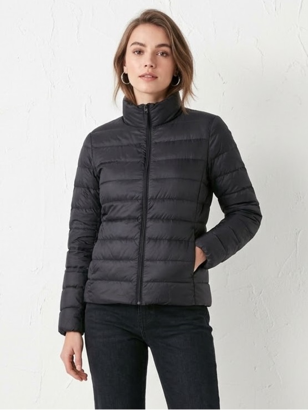 Uniqlo Ultra Light Down Filled Jacket Mock Neck Packable Gorpcore Utility Light